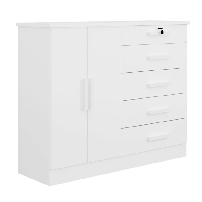 Cômoda New Athos Plus 05 Gavetas c/ Sapateira D'Doro