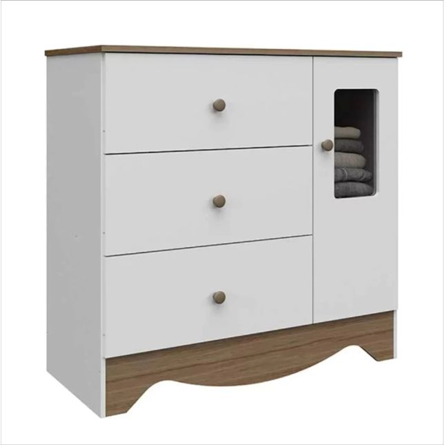 Cômoda Infantil c/1 porta e 3 gavetas Ben Peroba